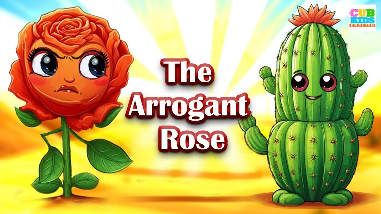 The Arrogant Rose | The Rose and the Cactus story in English #cubkidsenglish