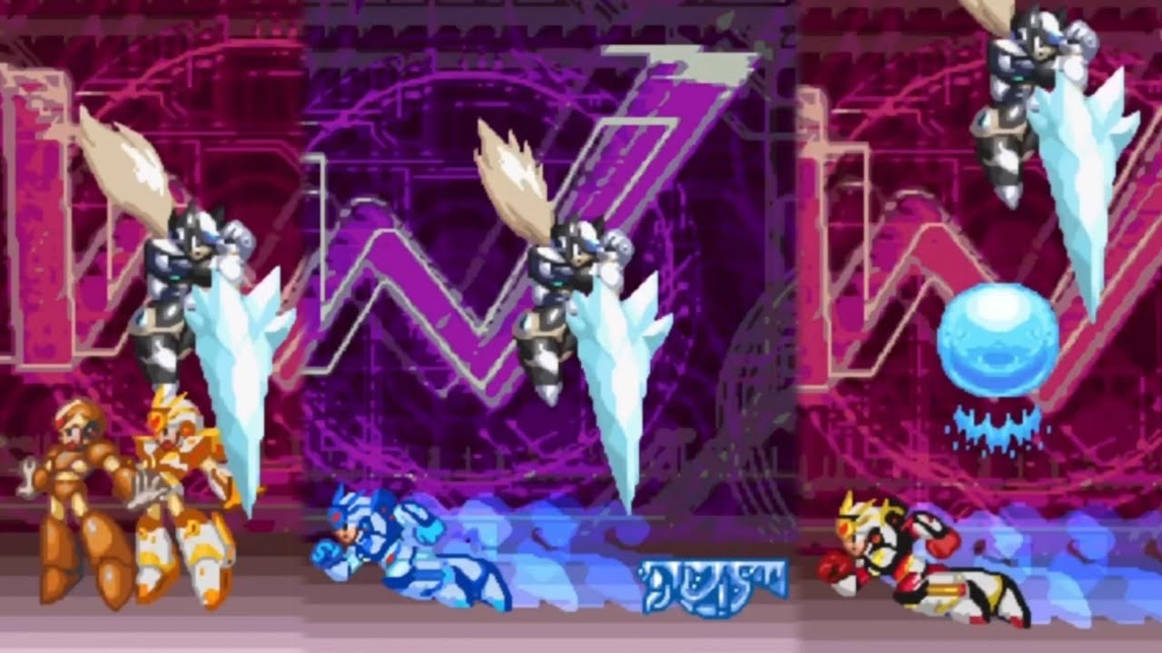 ロックマンX 魂体 ショットガンアイスそして流星雨 vsブラックゼロ