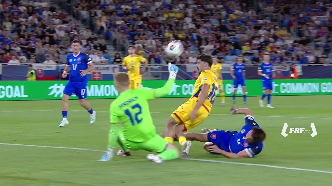 EURO 2025: România U21 - Slovacia U21 1-2 (Rezumat, 17 iunie 2025)