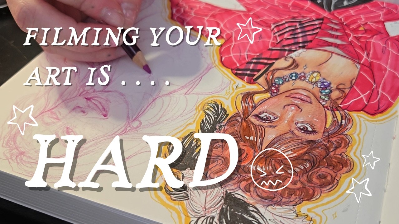 No One Tells You How Hard Filming Your Art Is - Let's Yap And Draw Zara Larsson