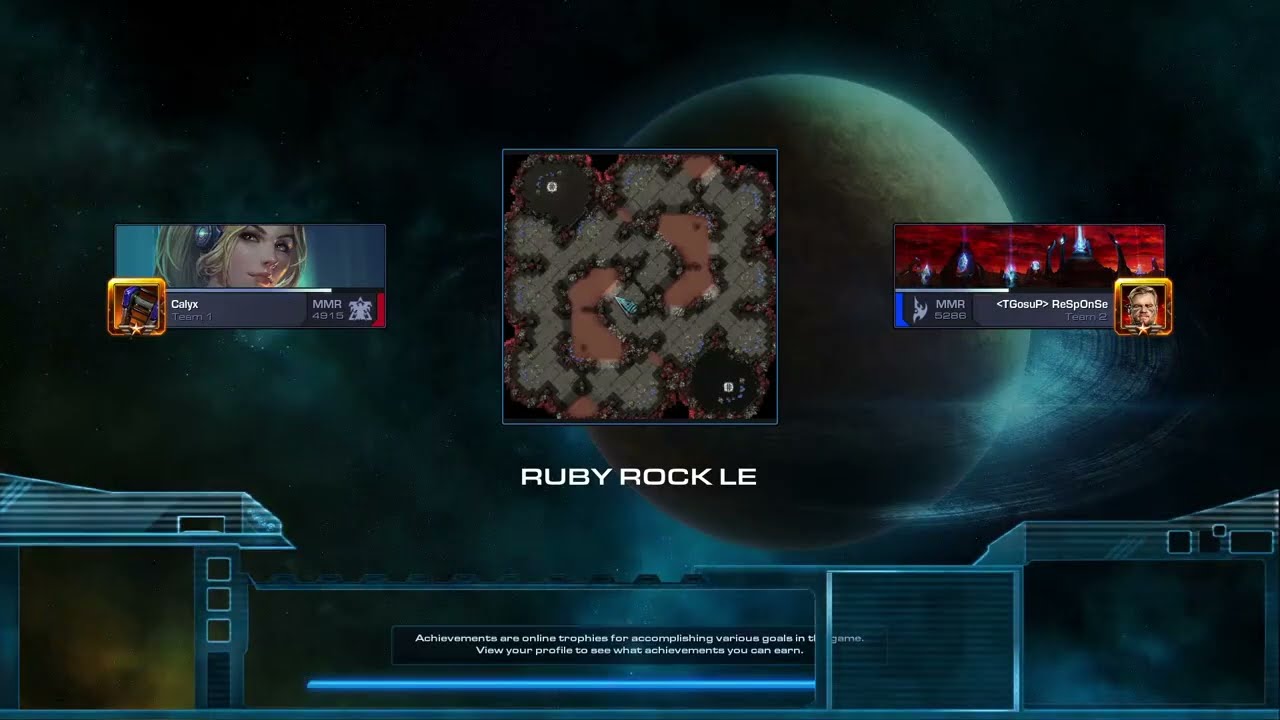 ReSpOnSe vs Calyx PvT Ruby Rock LE Starcraft 2 NA Grandmaster Ladder