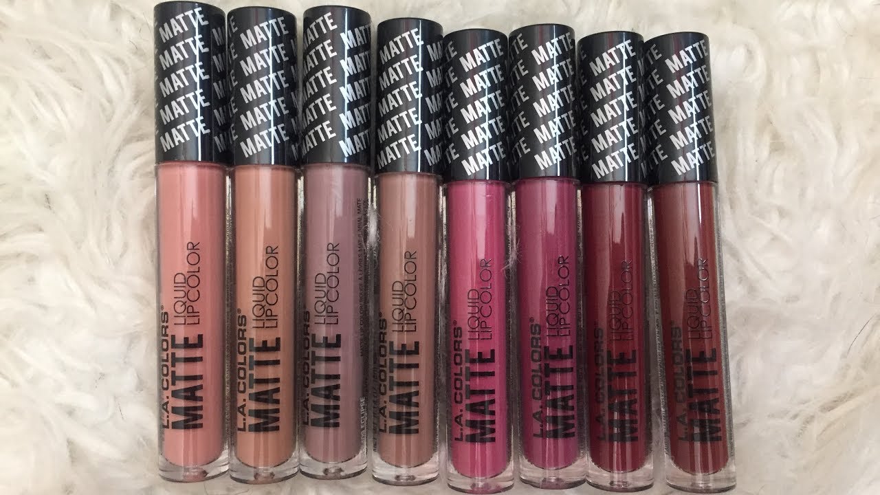 New LA COLORS MATTE LIQUID LIP COLOR REVIEW & SWATCHES
