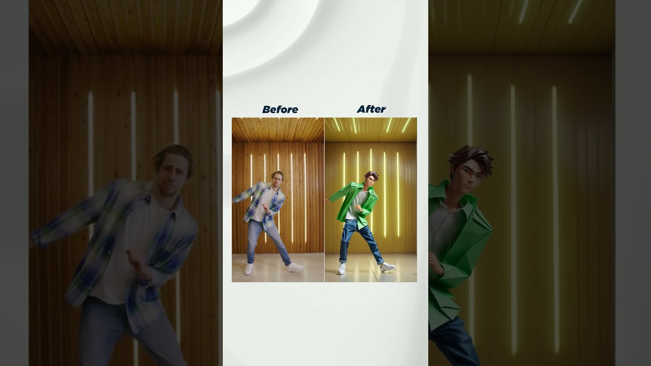 Origami Dancer AI Animation #ai #comfyui #animatediff