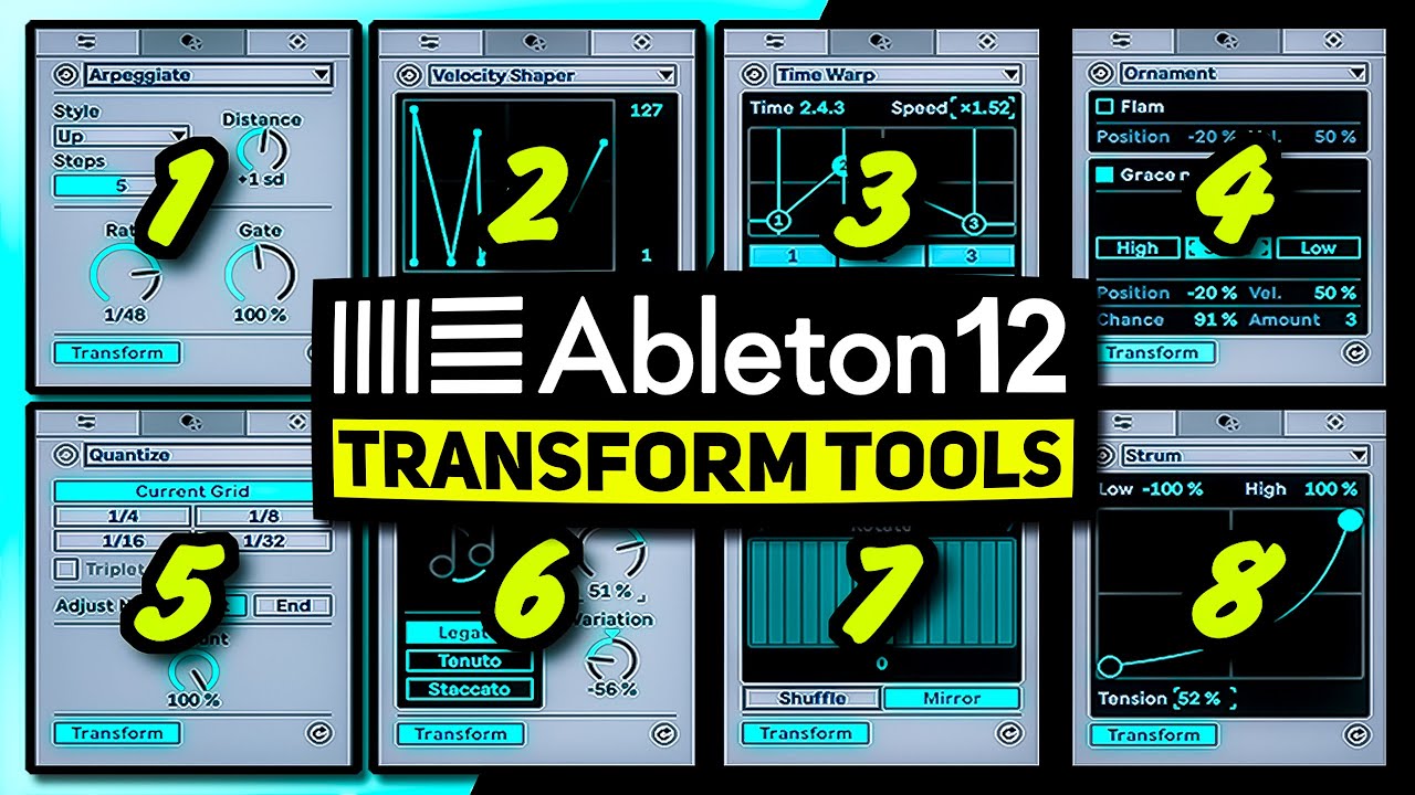 Ableton 12 Midi Transformation Tools