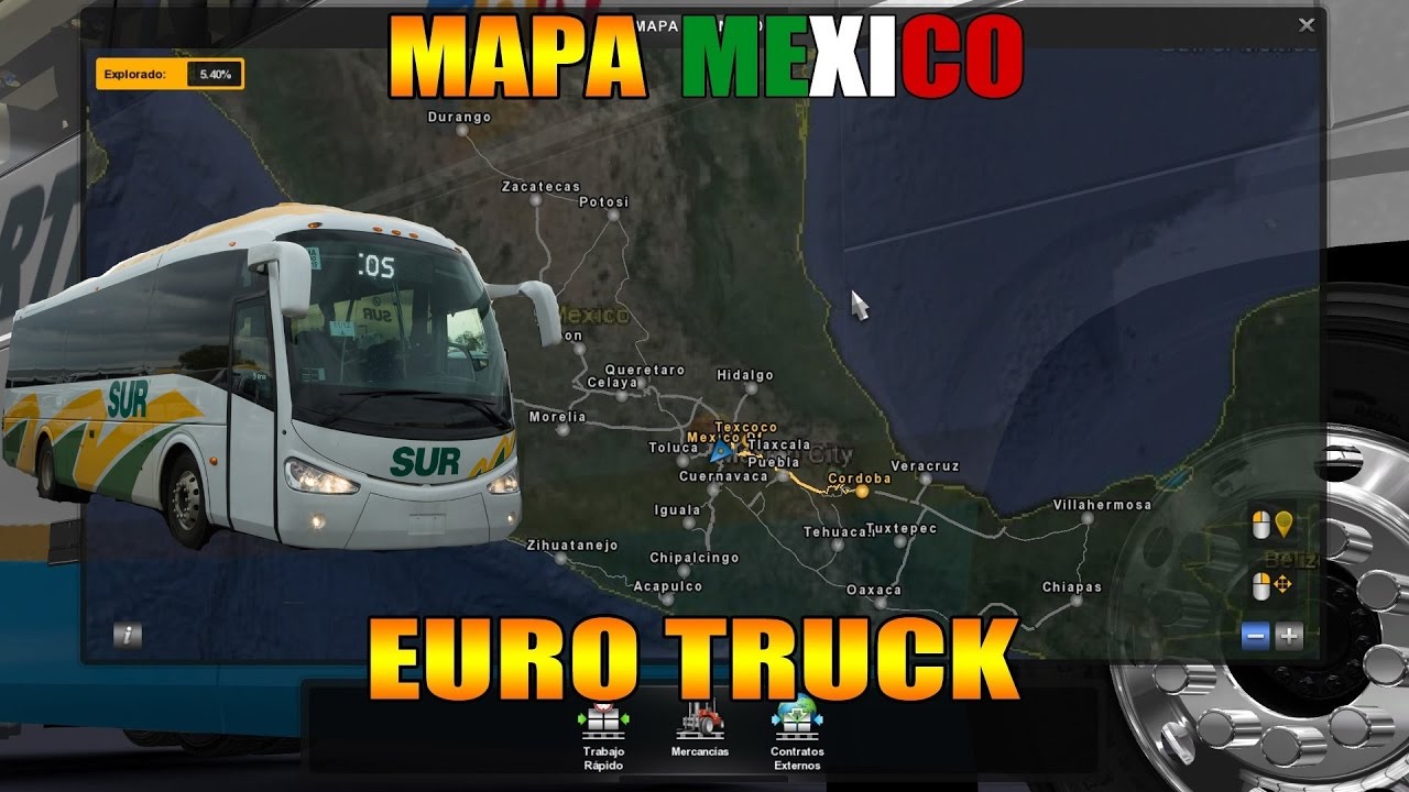 ETS2 Mapa de M&eacute;xico [Gameplay]