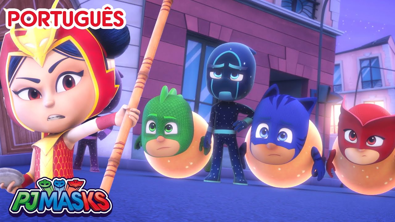 Presos nas pedras mágicas 💎 PJ Masks em Português episódios completos #superherois