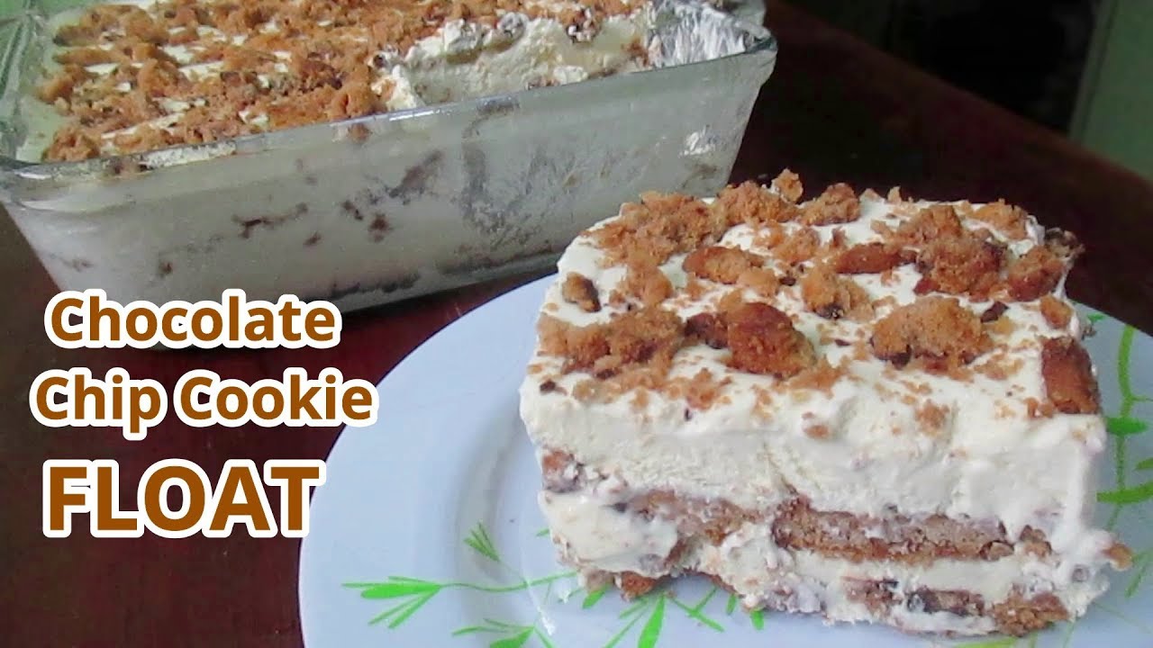 Chocolate Chip Cookie Float | Ice Box Cake | No Bake Dessert