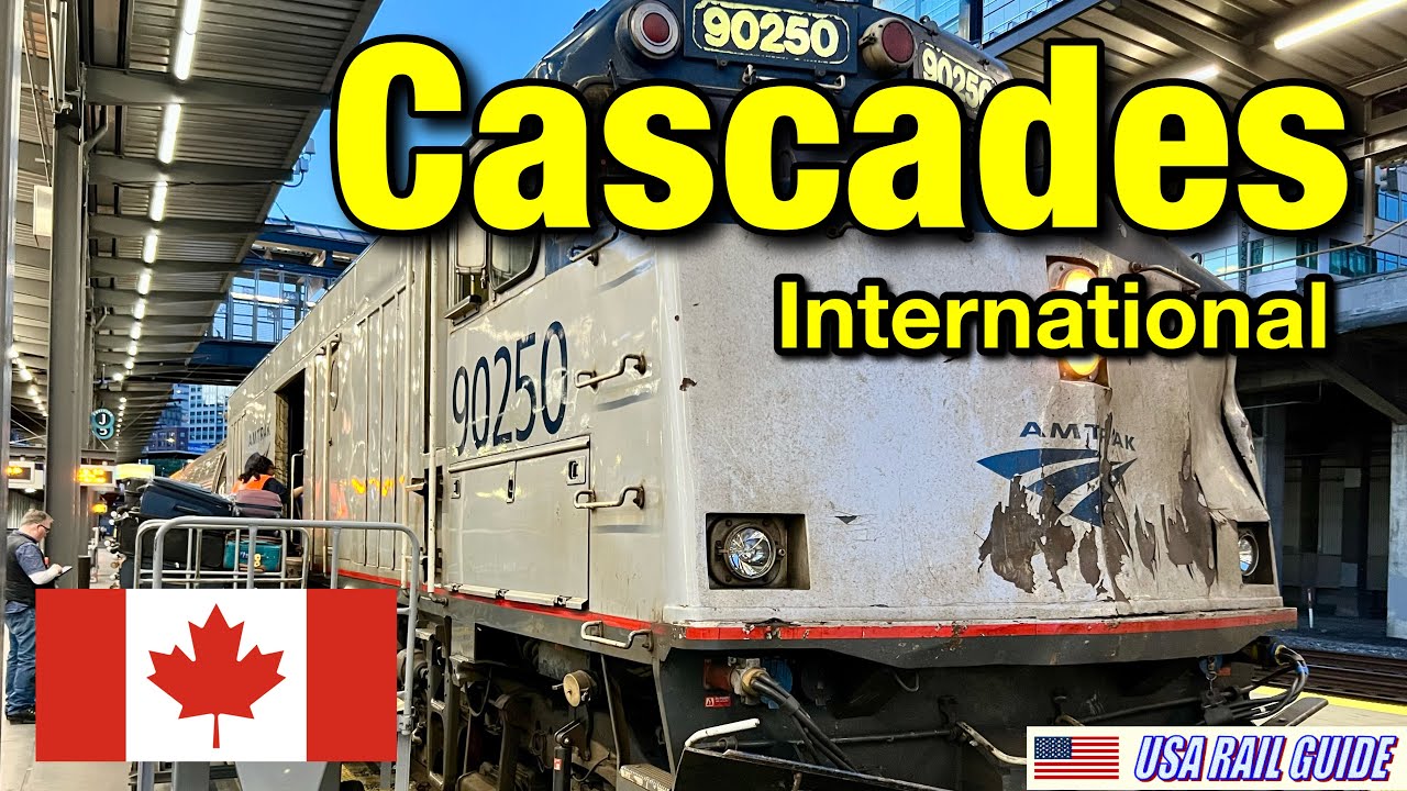 [ Amtrak Train Ride ] All 7 stops, International route 4.5-hour trip from Canada to Seattle