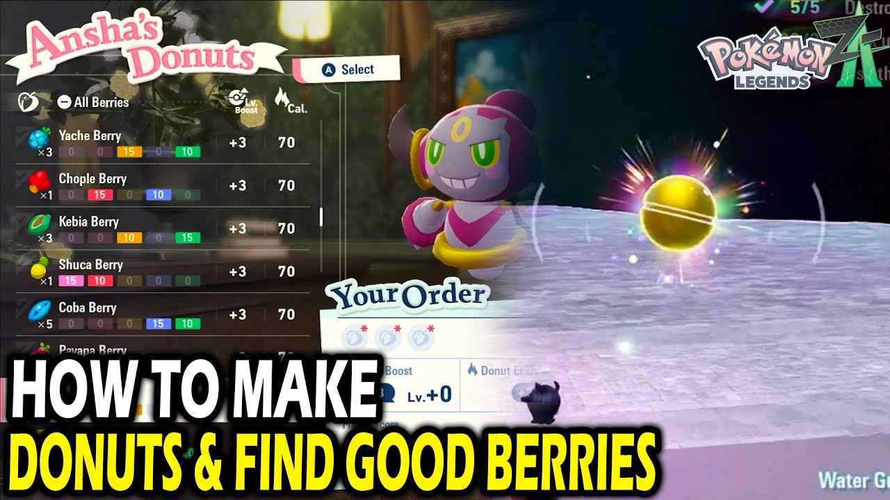 Как приготовить пончики и найти гиперягоды в Pokemon Legends ZA
