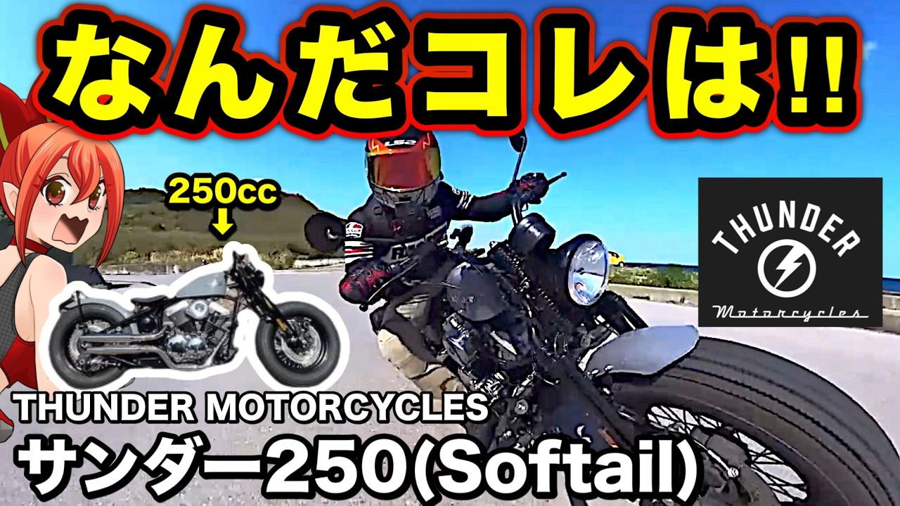 【想定外】中型には見えない新型バイクがヤバすぎた【サンダーモーターサイクルズ | THUNDER MOTORCYCLES ソフテイル サンダー250 | Softail Thunder250】