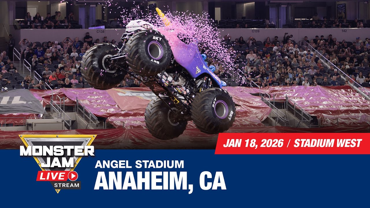 Monster Jam: Anaheim, CA - 2  (Full Event) | Jan 18, 2026 | Stadium West
