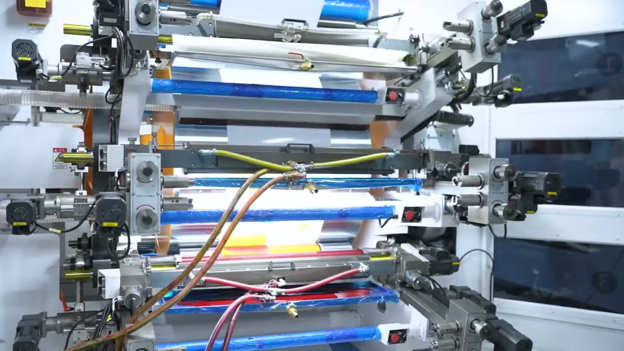 Ultra series 6 colors 200m/min PE 50micro CI flexo printing machine