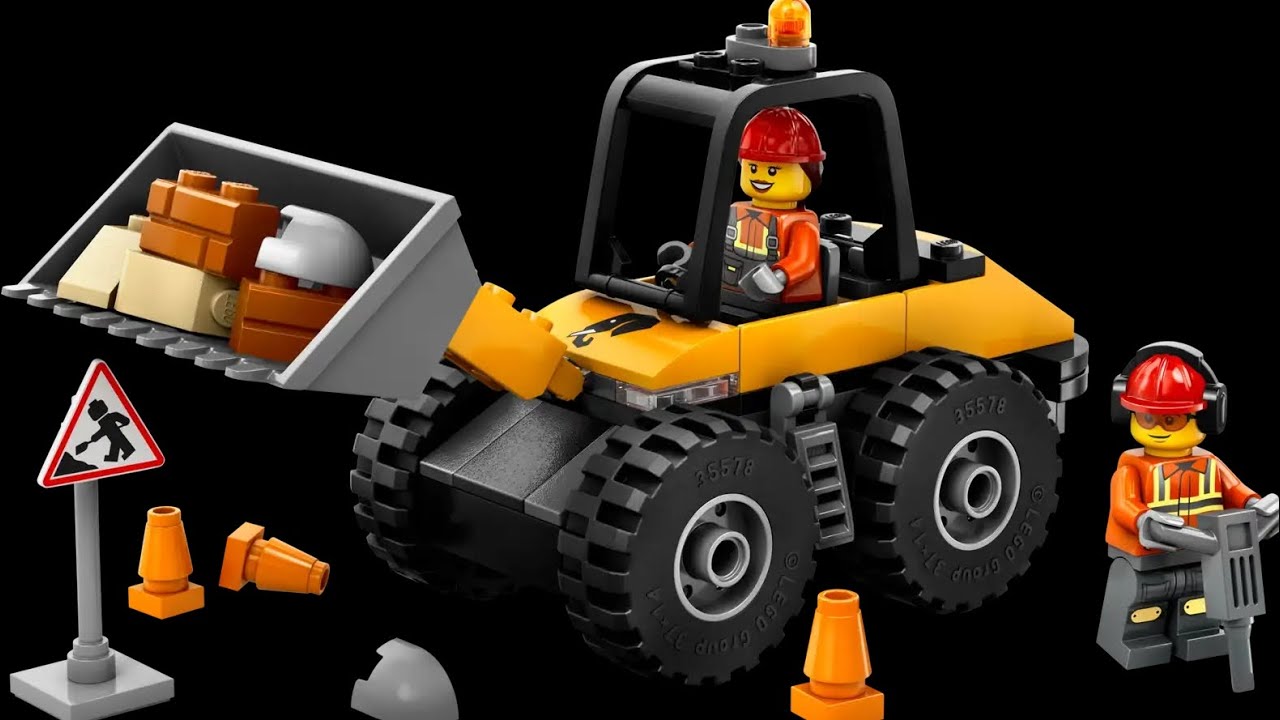 Epic Lego City Yellow Construction Wheel Loader 60450