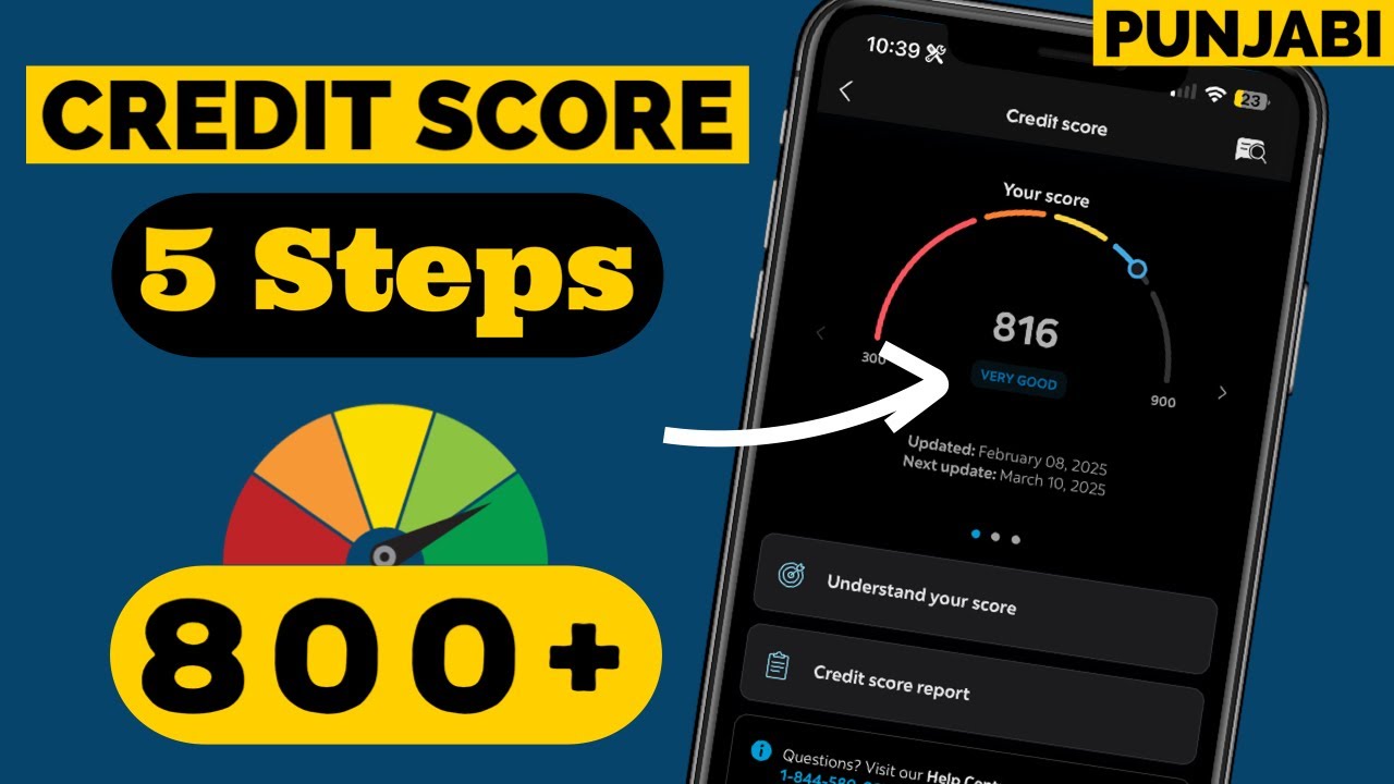 How to Increase Credit Score in Canada FAST! (Punjabi) | Top 5 Credit Score Tips 💳
