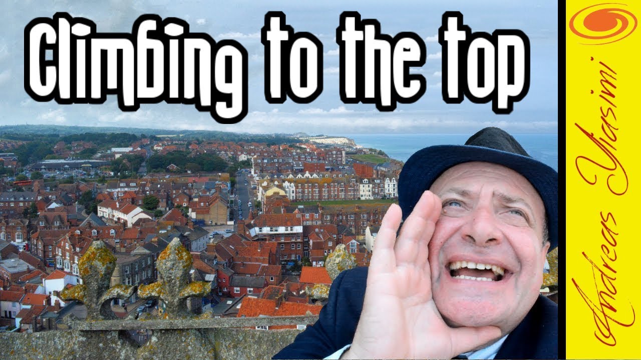 Climbing to the top Cromer Church tower in Norfolk. 170 steps to the top stunning views