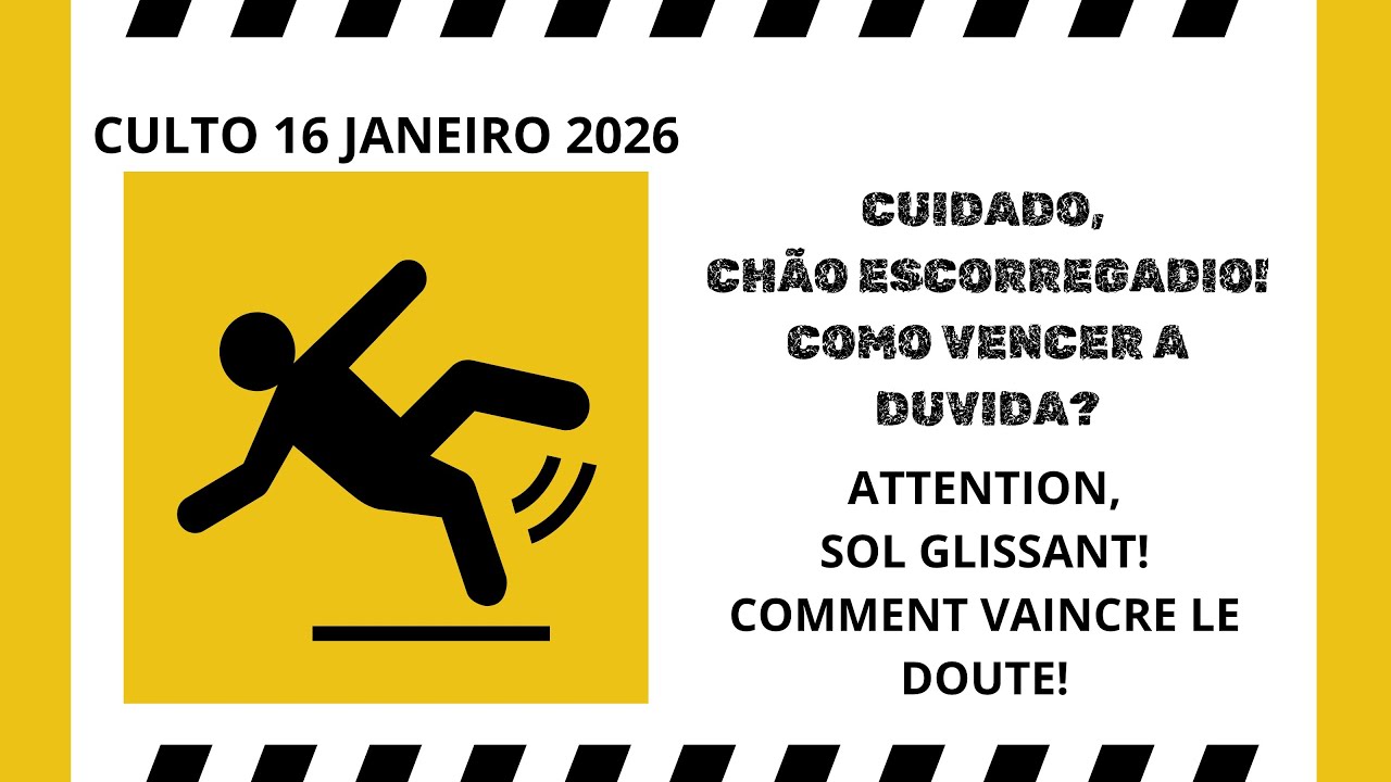 Cuidado chão escorregadio: como vencer a dúvida - attention sol glissant: comment vaincre le doute!