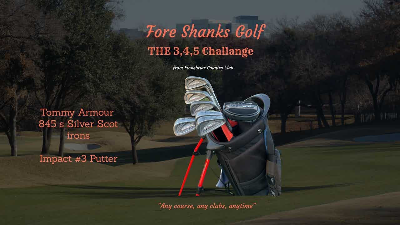 The "3,4,5Series" from Fore Shanks Golf. Tommy Armour 845s