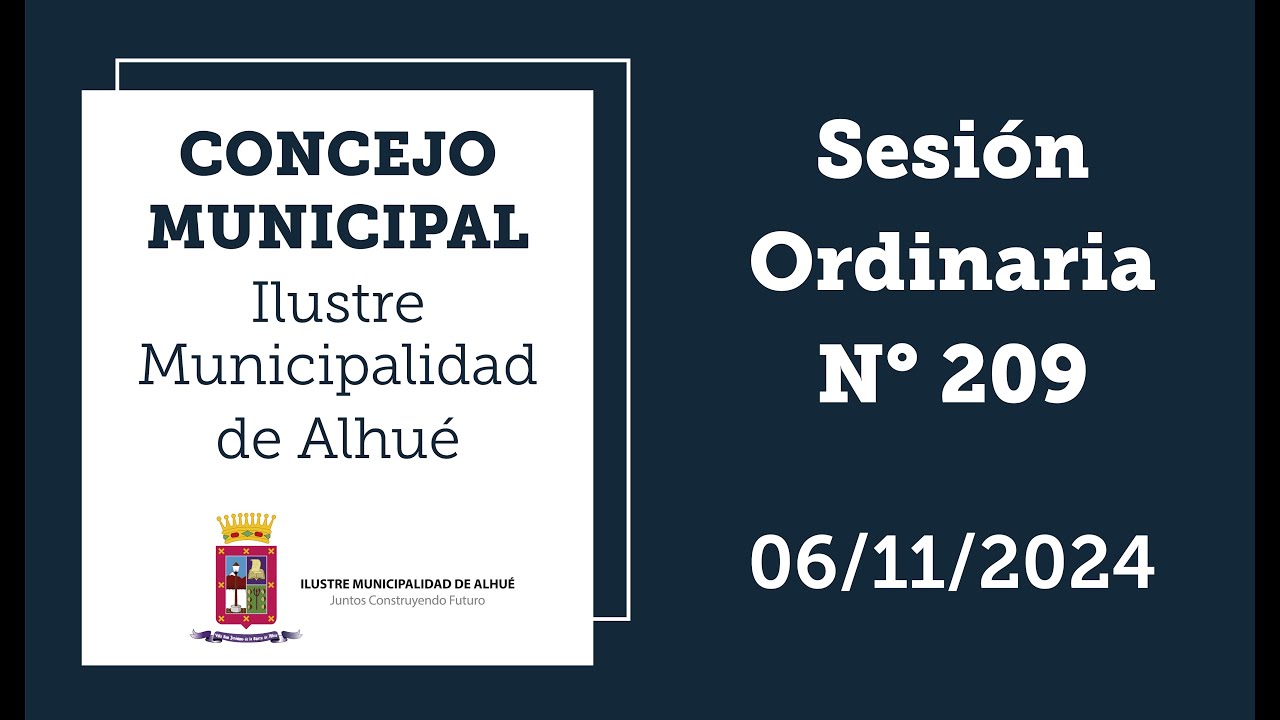 Concejo Municipal Nº209