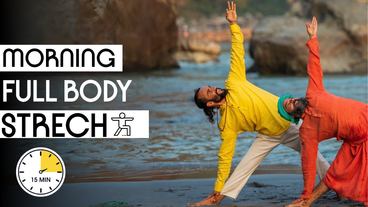 Morning Yoga Full Body Stretch | 15 Minute Daily Yoga Stretch | Yogrishi Vishvketu