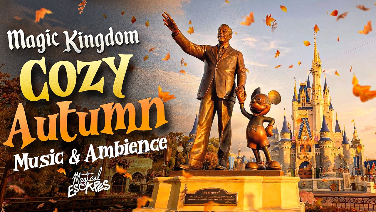 Cozy Autumn Magic Kingdom 🍂  Disney Fall Music & Ambience