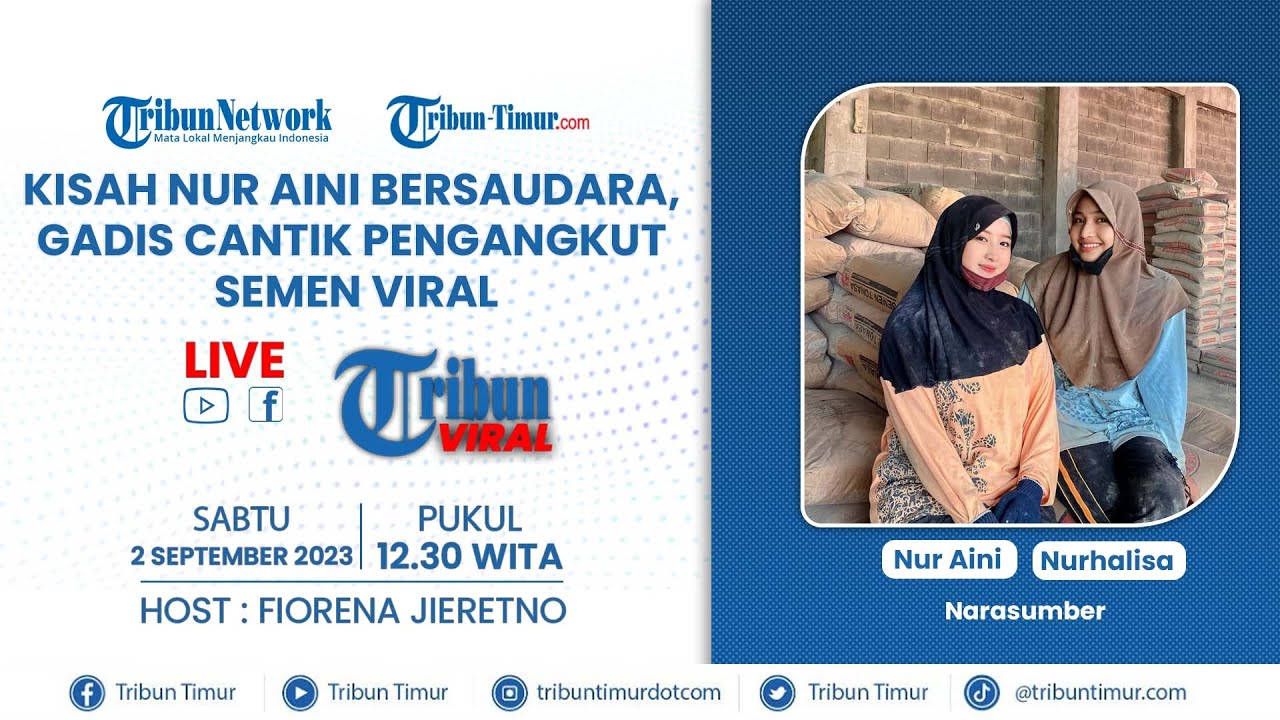 🔴TRIBUN VIRAL : Kisah Nur Aini Bersaudara, Gadis Cantik Pengangkut Semen Viral