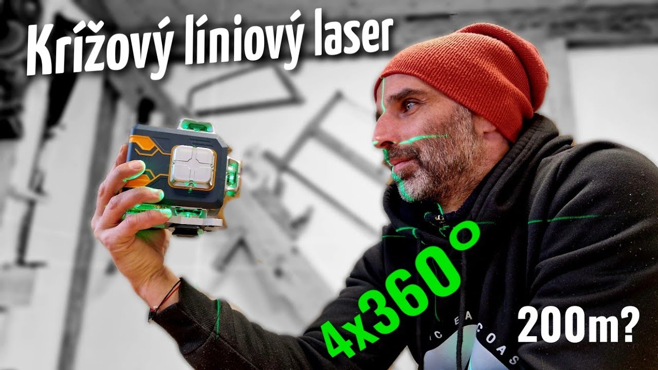 Krížový líniový laser 4x360° CIGMAN CM-S02 - GREEN LASER LEVEL