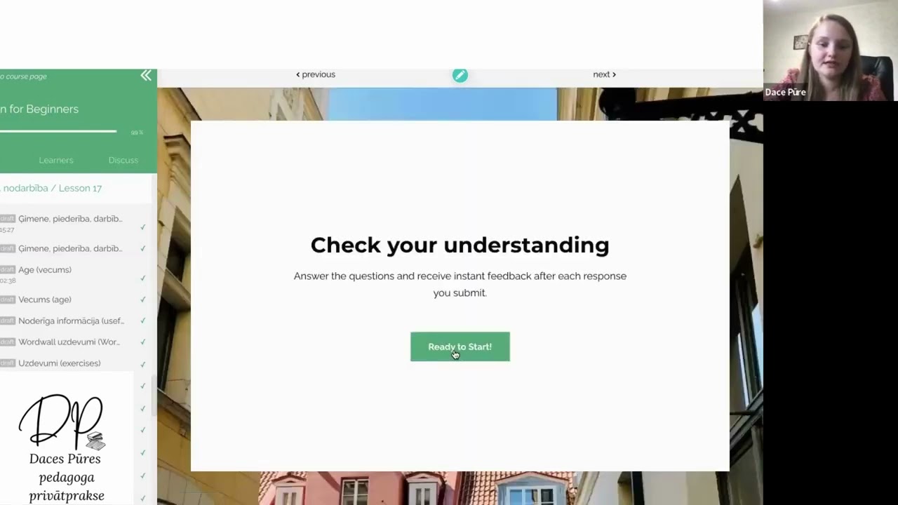 Learn Latvian language with my online course