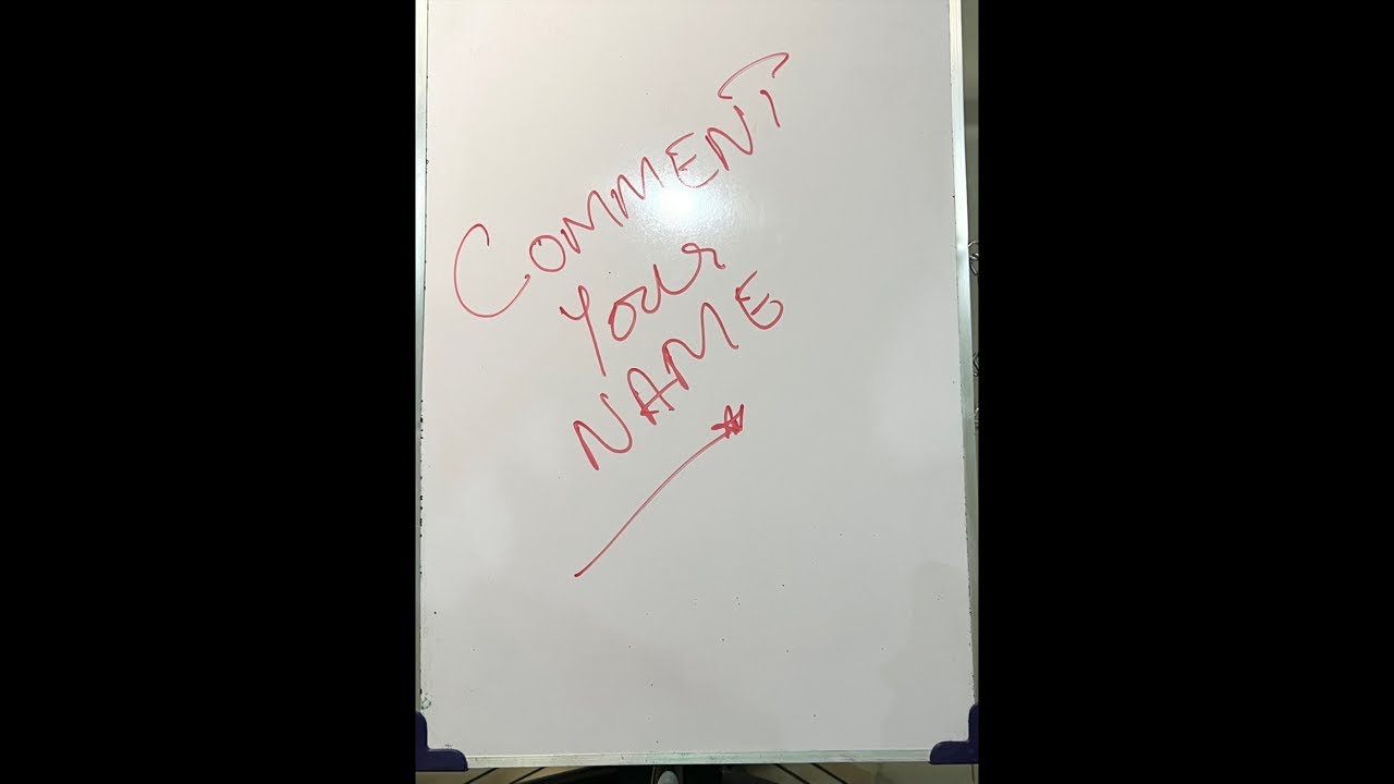 Writing Names From Comments