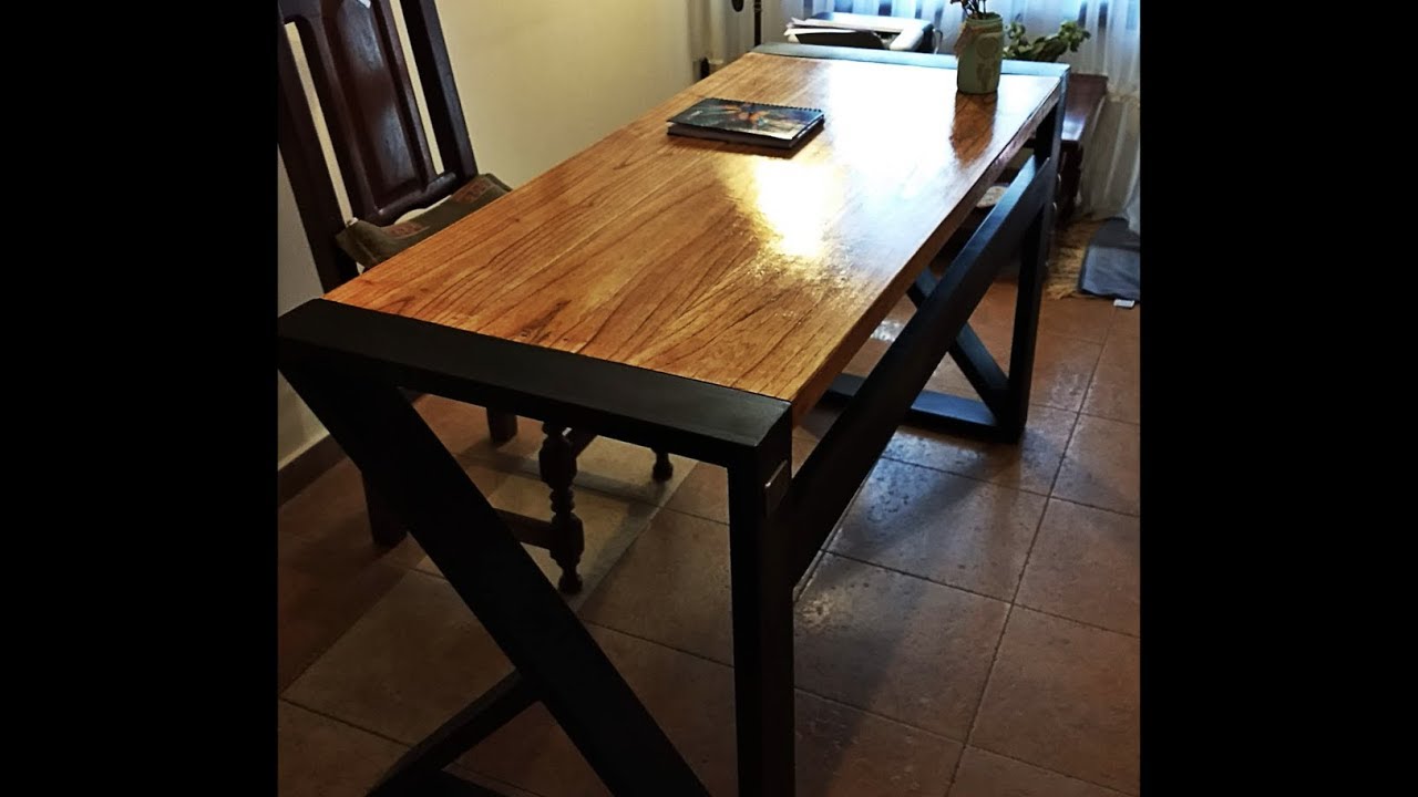 Mesa de oficina estilo industrial | DIY