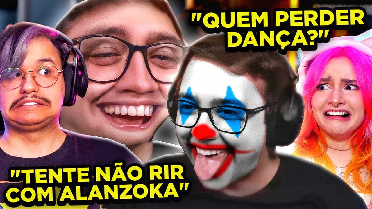 DESAFIO TENTE NÃO RIR COM ALANZOKA (quem perder dança)