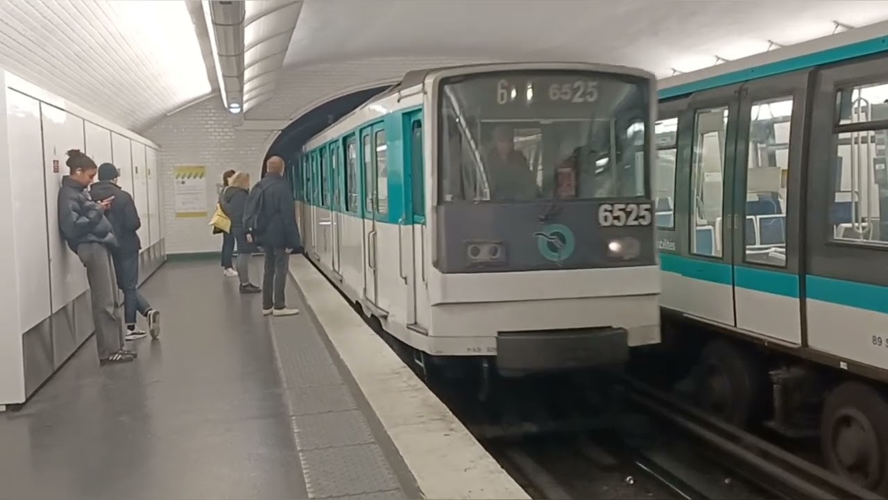 [RATP]Retournement des MP73 + MP89CC de la Ligne 6 du Métro 🚇 à Trocadero (Terminus Provisoire)