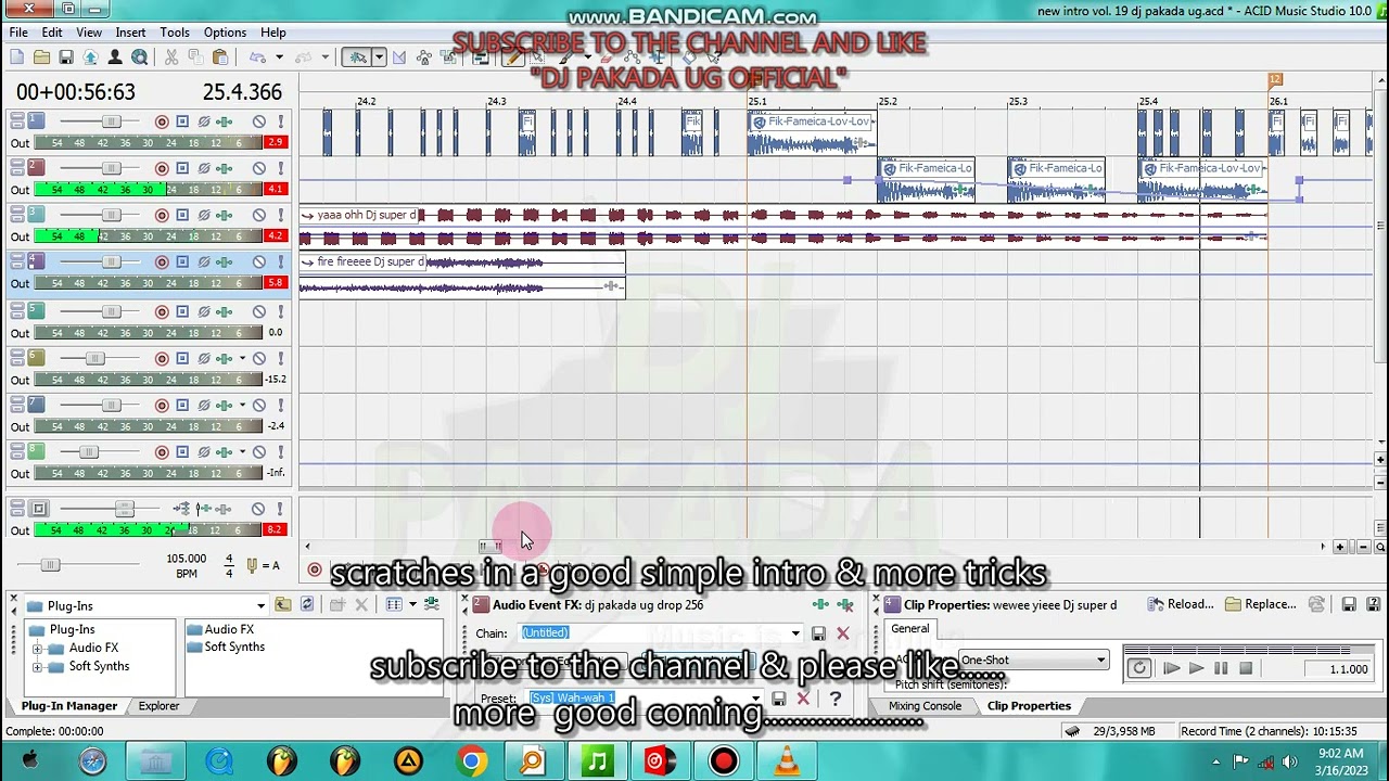 Sony acid pro_simple scratch intro. tutorial (part4!!) by dj pakada ug & more good here.......