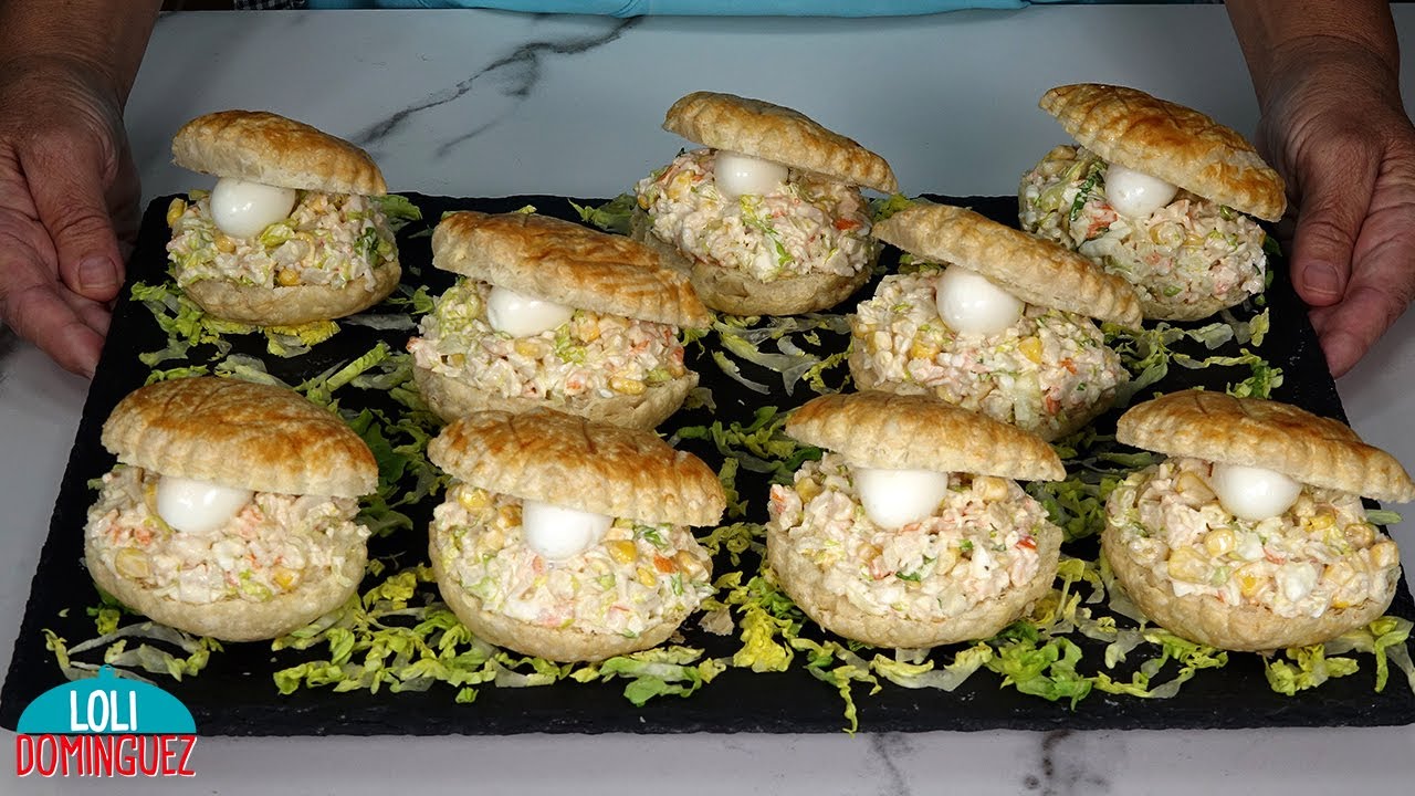 ENTRANTES DE HOJALDRE FÁCILES PARA NAVIDAD. Disfrutar, quedan crujientes y con un relleno delicioso