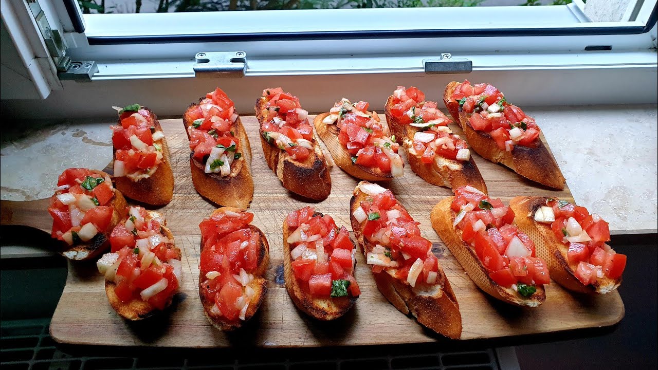 Bruschetta me plot shije,per byfe dhe grill,Bruschetta selber machen, sehr lecker 😍😍