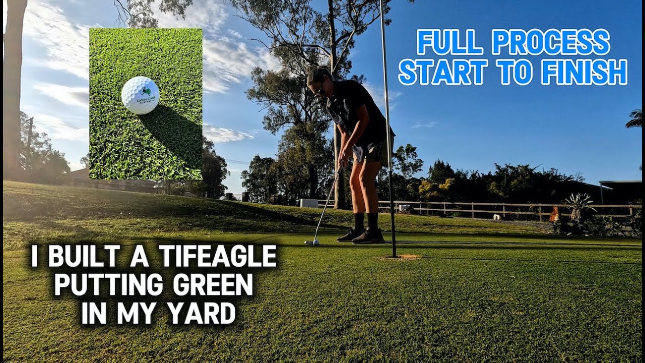 I built a TifEagle Putting Green at Home // Full Process START TO FINISH