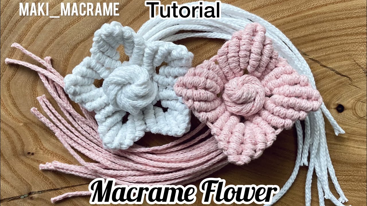DIY: Macrame flower | mini flower | macrame tutorial
