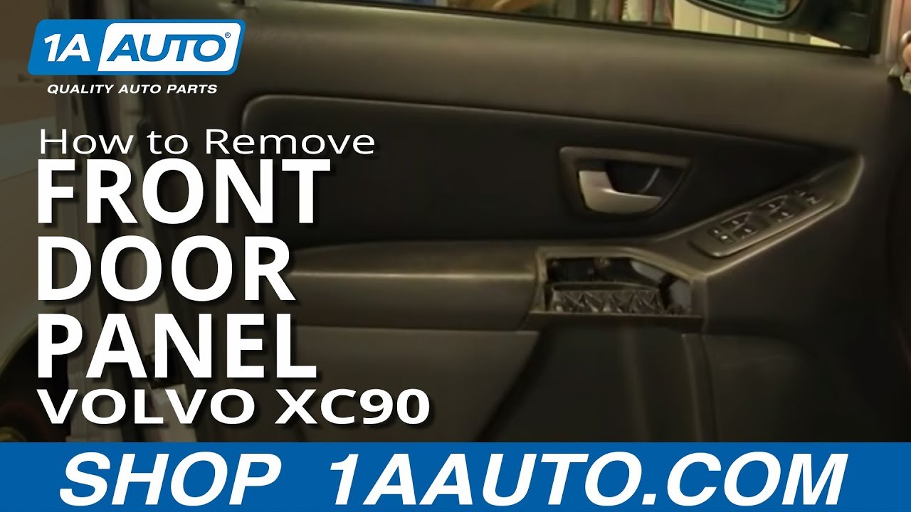 Как заменить и снять переднюю дверную панель Volvo XC90 03-12