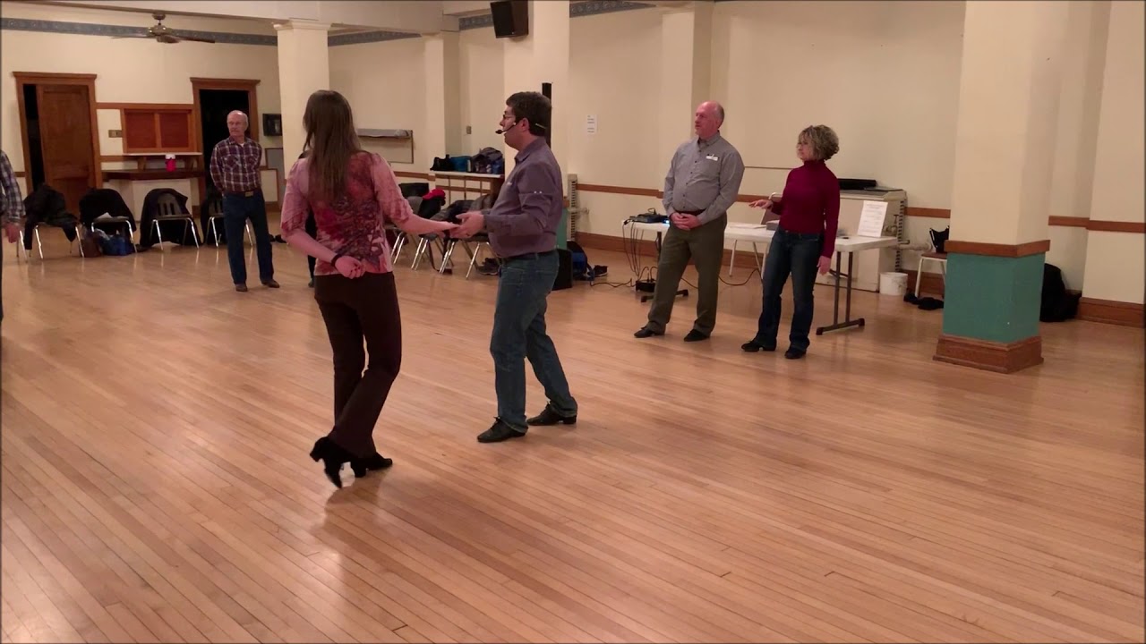 Round Dancing - Slow 2 Step - Left Turn with Inside Roll Demonstration
