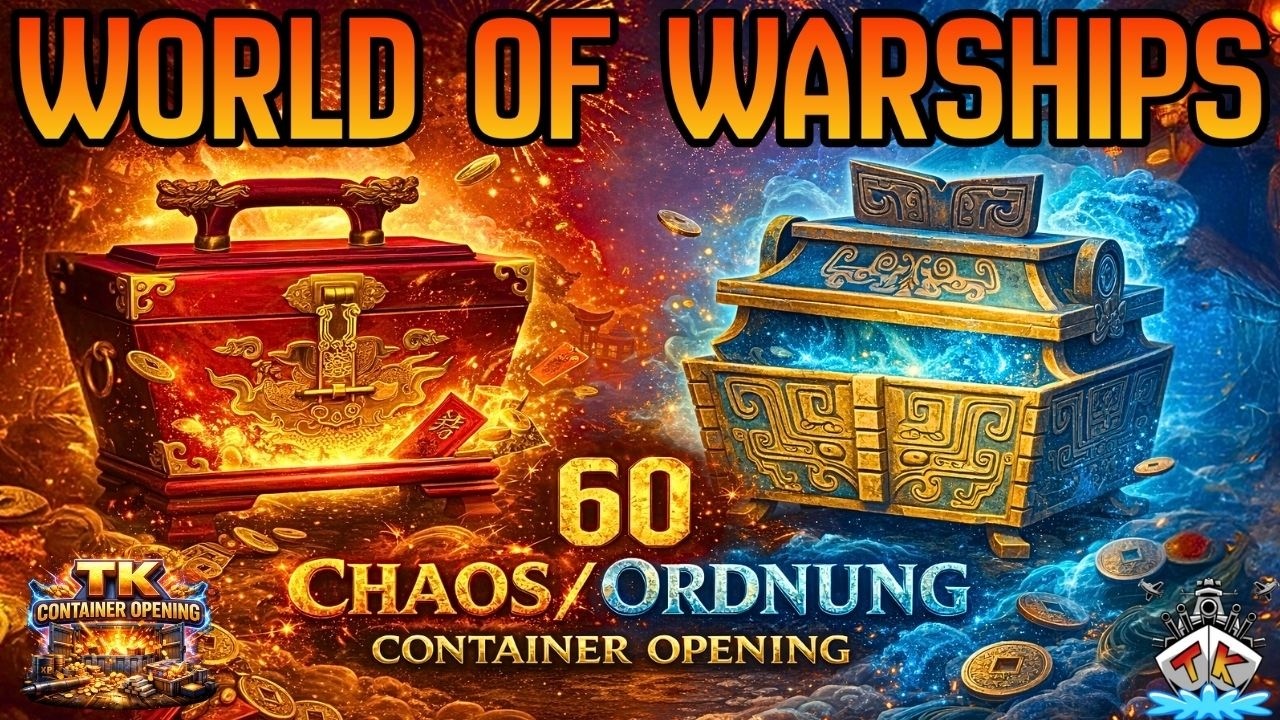 60x MONDNEUJAHR CONTAINER - CHAOS & ORDNUNG?!  🚢 | World of Warships 🚢🔥
