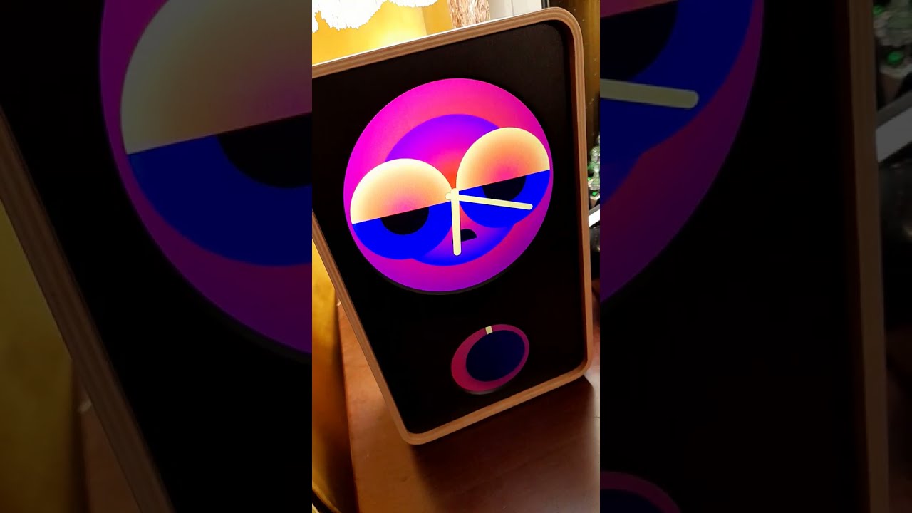 New clock concept, animation meets time, Klydoclock