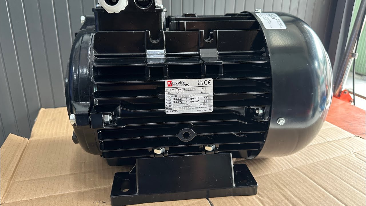 Tuấn QC Động cơ Điện P2 : Giới Thiệu Về Motor Nicolini cốt âm 11 Kw 15hp điện 380-440V 50-60hz