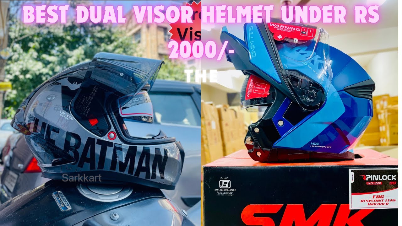 Best Dual Visor Under Rs2000|| Best helmet With Sunshade||Best helmet With Sun visor