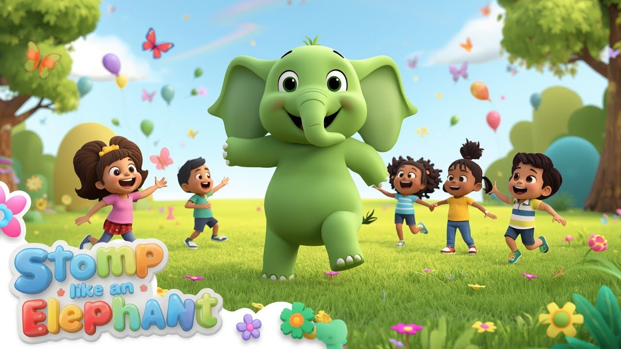 Stomp Like an Elephant | Fun Activity Rhyme for Kids