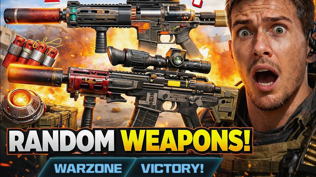 Winning a game using a completely Randomised Loadout in Warzone!