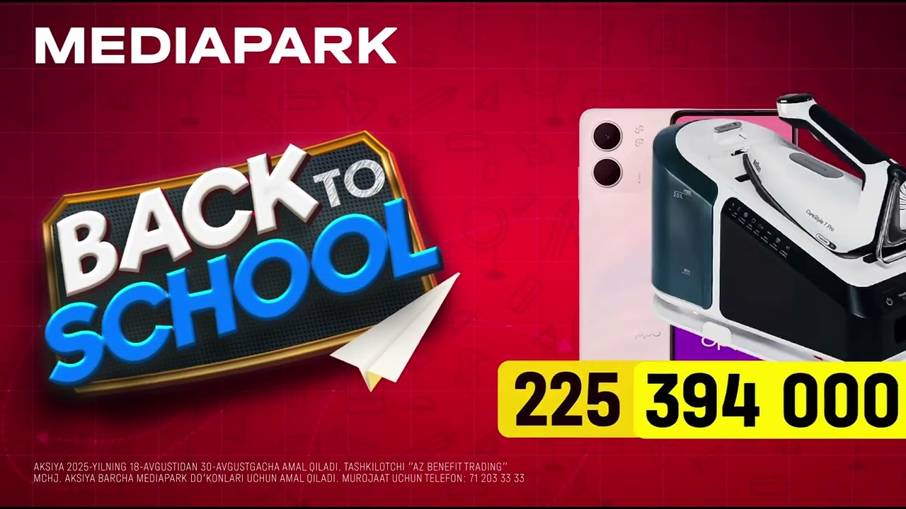 🎓 BACK TO SCHOOL &mdash; MEDIAPARK bilan tayyorgarlik yanada oson!