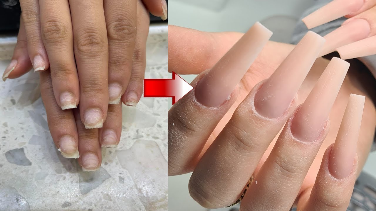 Fullcover Tips Verlängerung mit ACRYL  befestigen //Tipps & Tricks// Ballerina Nägel