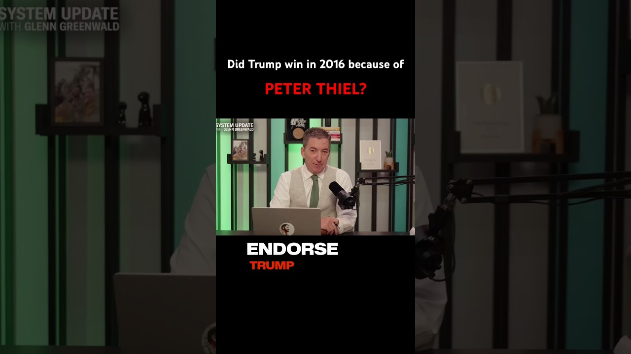 Питер Тиль помог Трампу победить на выборах 2016 года⁉️🤔 #glenngreenwald #peterthiel #donaldtrump...