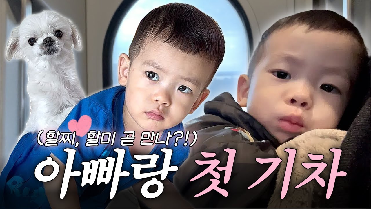 [VLOG] 21개월 아기 인생 첫 기차⁉️ 손주바라기 할찌, 할미 뵙는 날👵🏻👨🏻‍🦳🤍 (ft. 아기랑 낱말카드 놀이, 셀프 네블라이저, 애개육아)