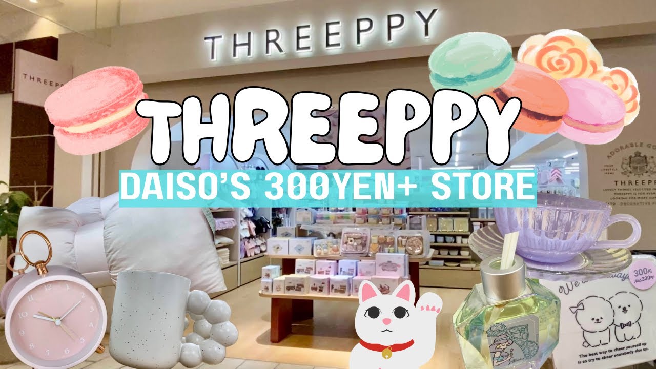 LIVING IN JAPAN 085 | Threeppy Tour | Daiso's Aesthetic 300yen+ Store