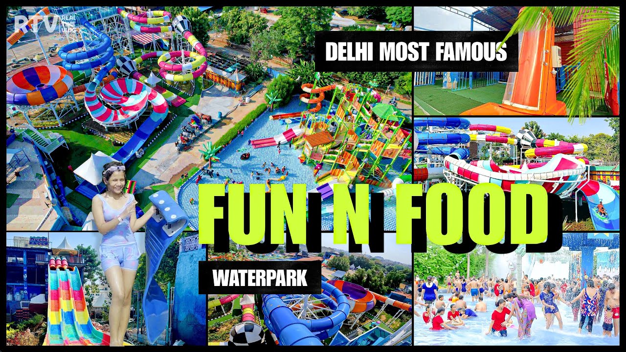 Fun N Food Water Park in Delhi (Gurgaon) All Slides & Free Unlimited Food 😮 - A To Z Info